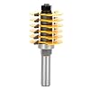 Cabinet Door Router Bits, Finger Joint, Cabinet Router Bits 1/2 Shank, Finger Pull Router Bit 16000RPM, Jointer Router Bit with 1-13/16 Inch Diameter