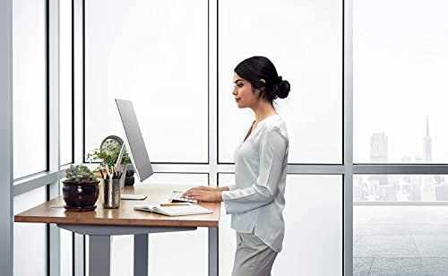 Uplift Desk - V2 Bamboo Desktop Standing Desk, Height Adjustable Commercial Frame (Black), Adv. Memory Keypad & Wire Grommets (Black), Bamboo Rocker-X Board (80" X 30") #TOP7