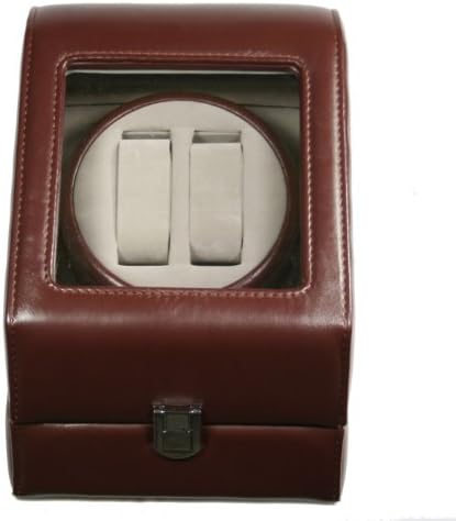 Kendal Leather Automatic Double Watch Winder Box PI-BRN