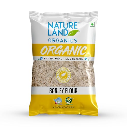 Image of NATURELAND ORGANICS Natureland Organic Barley Flour / Jau Flour 500 Gm - Healthy Organic Flour