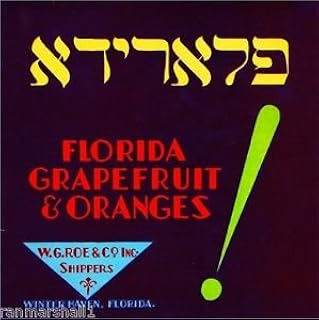 Magnet Winter Haven Florida Hebrew Jewish Orange Citrus Fruit Crate Magnet Art Print