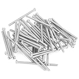 HELIFOUNER 50 Pieces M3 x 50mm, Thread Pitch 0.5mm, 304 Stainless Steel (18-8) Phillips Pan Head Machine Screws, Fully Threaded