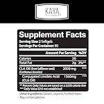 Kaya Naturals CLA Capsules – Conjugated Linoleic Acid – Non-GMO & Gluten-Free (180 Count (Pack of 1)) - Image 2