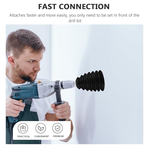 Protector de polvo para taladro eléctrico que elimina suciedad en obras 6