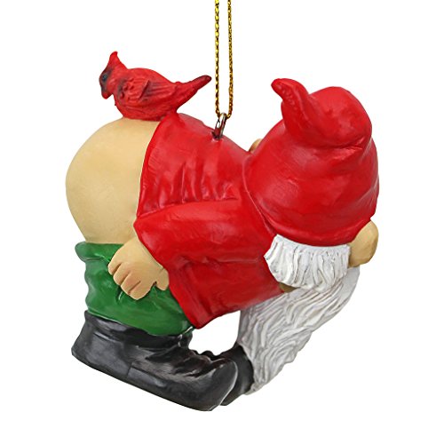 Christmas Ornament - Garden Gnomes Figurine - Loonie Moonie Gnome - Naughty Gnomes - Mooning Gnomes Statues #TOP3