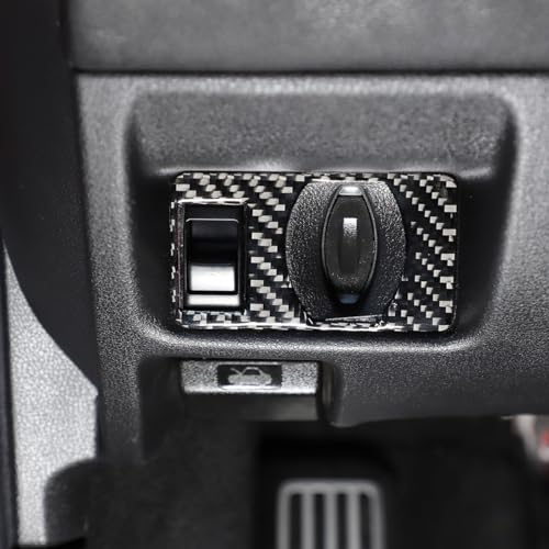 for Nissan GTR R35 2008 to 2016 Real Carbon Fiber Trunk Switch Trim Cover Glossy Carbon Black