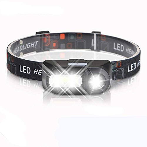 ZÖNNLite Headlamp Rechargeable USB Super Bright Lightweight LED 280 Lumens, 6 Modes, Angle Adjustable, Indoor/Outdoor Camping, Hiking Light, Battery Not Included