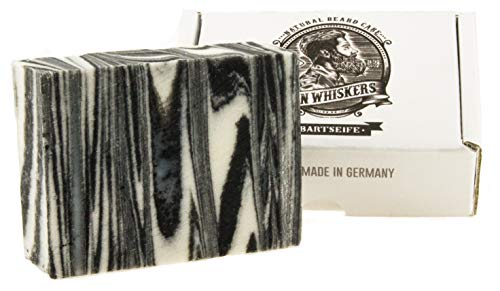 John Whiskers Bartseife - Made in Germany - natürliche Bartpflege mit Sheabutter und Kokosöl aus biologischem Anbau