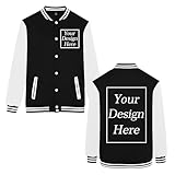 NICNZQI Custom Womens Bomber Jacket Customize with Photo Logo Text Design Mens Lightweight Jacket Sport Outwear XXL