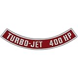 Eckler's Premier Quality Products 40-141934 Full Size Chevy Air Cleaner Decal, 409ci/400hp, Turbo-Jet,