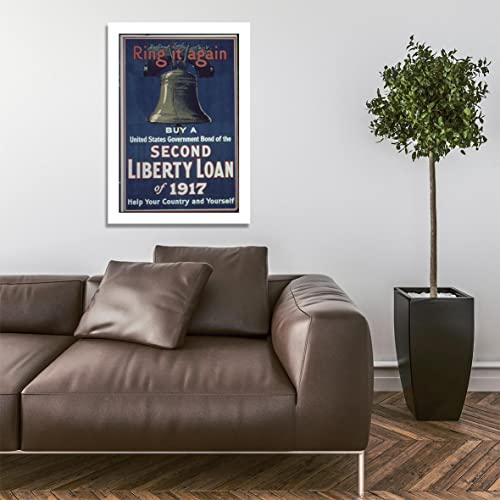 Second Liberty Loan estampe de collection Spiffing Prints impression mate extra large