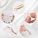 Beebeecraft 6Pcs 18K Gold Plated Jewelry Lobster Clasp 0.6x0.24Inch with 12Pcs 6/7mm Open Jump Rings for Bracelets Necklace Jewelry Making Connector