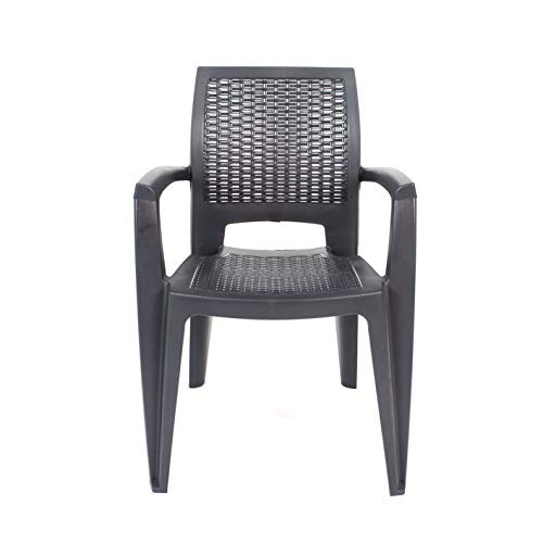 CREVICOSTA-QUALITY-MARK-MARCAS-DE-CALIDAD-Set-4-SILLAS-Caribe-Antracita-Mueble-terraza-jardin-imitacion-ratan-Interior-y-Exterior-mobiliario-Camping-Patio-balcon-Picnic-Outdoor 41TbcDXby6L