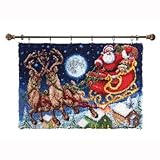 Herrschners Santa's Sleigh Ride Latch Hook Kit