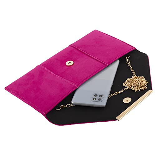 Image of JNB Faux Microsuede Envelope Clutch