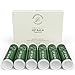 Lip Balm, Lip Care Therapy, Moisturizer Butter. Organic, 100% Natural Ingredients. Repair, Condition, Dry, Chapped, Cracked Lips. Made in the USA. Christina Moss Naturals (6 Pack, Peppermint).