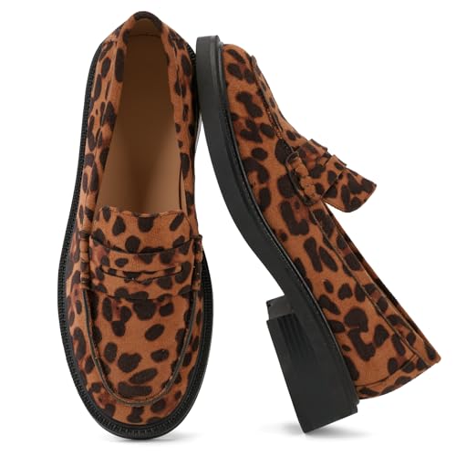 Image of Loafers for Women, Classic Penny Slip On Flat Dress Shoes