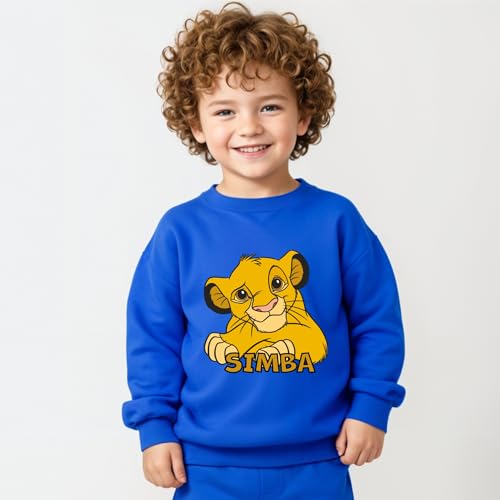 Image of Minicult Kids Cotton Co-ords Full Sleeve Sweatshirt and Pant Set with Character Print