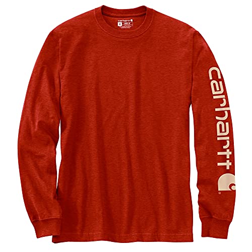 Image of Carhartt Men's Dearborn Loose Long-Sleeve Logo T-Shirt Closeout