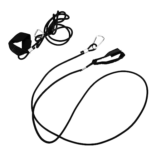 Gogogmee Kayak Canoe Paddle Safety Line 2pcs Elastic Cord Straps Locking Carabiner