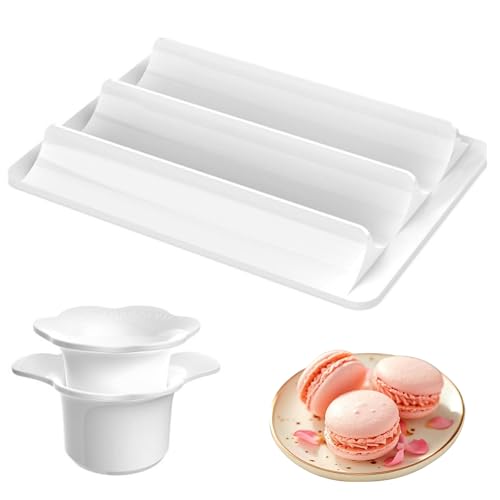 Qubitly White Cake Pop Mould Set, 2-in-1 Cake Cutter & Tray Kit, Food-Grade ABS Cakesicle Moulds for Baking, Professional Cookie & Dessert Making Tools for Home Bakers and Beginners