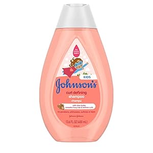 Johnson’s Baby Curl-Defining, Frizz Control, Tear-Free Kids’ Shampoo with Shea Butter, Paraben-, Sulfate- & Dye-Free Formula, Hypoallergenic & Gentle for Toddler’s Hair, 13.6 fl. oz