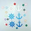 SaktopDeco 84 PCS Felt Anchor Rudder Mini Anchor Rudder for Nautical Embellishments Beach Ocean Themed Decor Craft Supplies #5