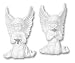 Produktbild Geschenkestadl Engel Figur kniend mit Kreuz ca. 17,5 cm Schutzengel Hochzeit Taufe