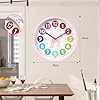 Kinder Lernuhr Wanduhr - Bunte Leise Uhr Fürs Kinderzimmer