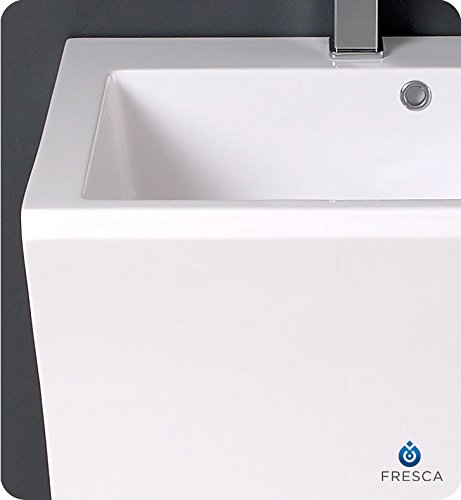 Fresca Quadro 23 Inch White Pedestal Sink #TOP5