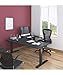Stand Up Desk Store Triple Motor Electric L-Shaped Corner Standing Desk with EZ Assemble Frame (Black Frame/Black Top, 71