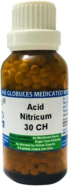 Shophomeo® Acid Nitricum 30CH || Homeopathic Diluted Globules 30 Grams