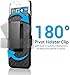 iPhone 7 Case, Aduro Combo Shell & Holster - Super Slim Shell with Built-in Kickstand, Swivel Belt Clip Holster for Apple iPhone 7 (Black)
