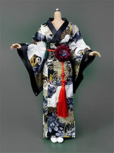 1/6 Scale Female Clothes, Japanese Kimono Bathrobe Dress Costume Clothing for 12inch PH TBL JO Action Figure Body (G-Long Version)