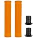 BESTIAL WOLF RS81 Coppia manopole speciali per scooter Freestyle 155 mm (arancione)