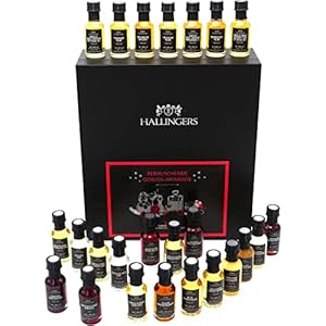 Hallingers Premium Spirituosen und Likör Adventskalender (720ml) – Berauschende Genussmomente – Whisky, Rum, Gin…