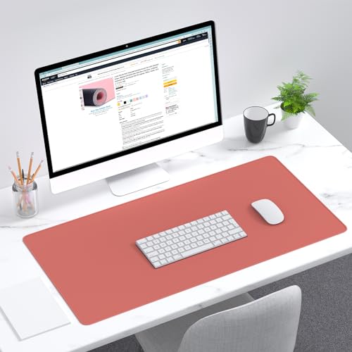 Grand tapis de bureau XXL de qualité supérieure aux bords cousus - 7