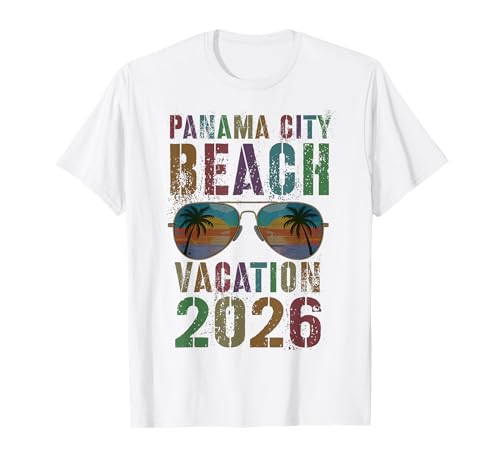 Retro Panama City Beach Vacation 2026 Trip Spring Break T-Shirt