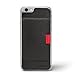 Distil Union - Wally Stick-On, Slim, Secret Leather Wallet for iPhone 6/6s (Ninja Black)