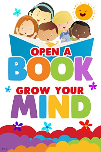 Image of Reading Posters for Classroom Library Posters For Elementary School Posters Rainbow Decor Cool Wall Art Print Poster 16x24