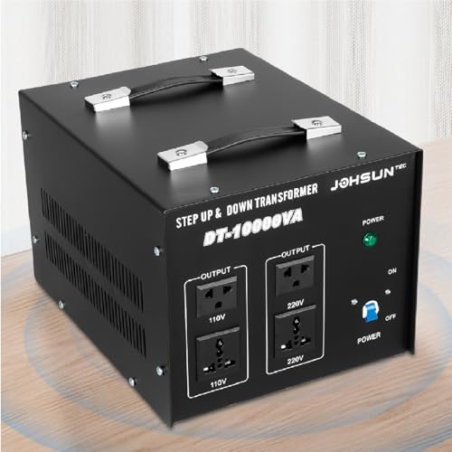 Image of 8000W /10000W Voltage Converter Transformer Step Up /Down 110V /220V Heavy Duty Transformer Power Converter Automatic Voltage Regulator Voltage Converter Circuit Breaker Protection (DT-10000VA)