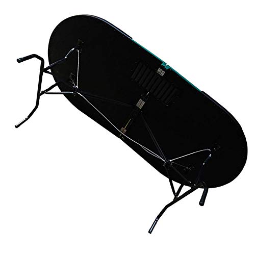 Texas Hold'em Tisch Pokertisch mit einzelnen Eisenfüßen und einziehbarem Tisch, Domino-Tisch kann zur Aufbewahrung und zum Transport in der Mitte gefaltet werden – Bild 4