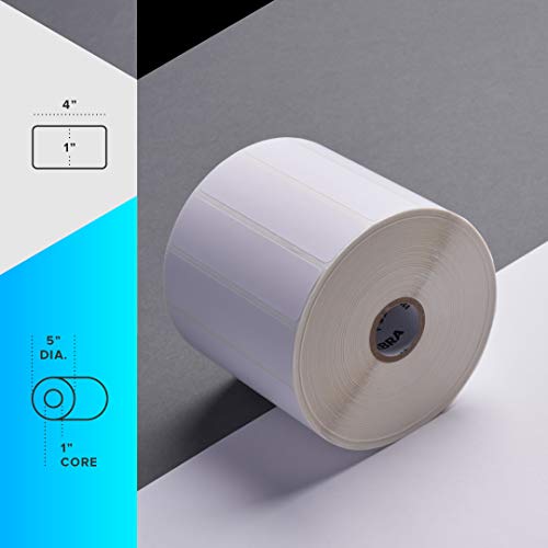 Zebra 4 X 1 In Direct Thermal Paper Labels Z-Perform 2000D Permanent Adhesive Shipping Labels 1 In Core 6 Rolls 10031639Sp #TOP1