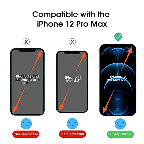 Image of amFiIm OneTouch for iPhone 12 Pro Max Screen Protector 6.7 inch Tempered Glass | Auto-Alignment, 30s Install, Bubble Free, 9H Hardness, Scratch & Drop Protection, HD Clear, Case Friendly, 2 Pack (12P-6.7'')