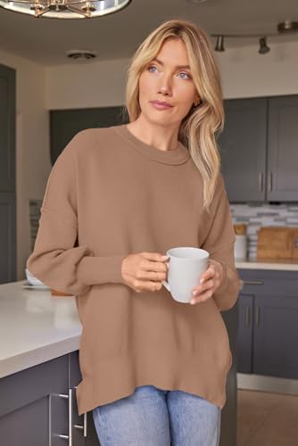 Image of EFAN Womens Oversized Sweaters Batwing Sleeve 2026 Fall Fashion Outfits | Trendy Chunky Knit Pullover, Slouchy Fit Clothes, Cozy Layering Essentials, Cute Winter Clothing, Comfy Casual Daily Wear
