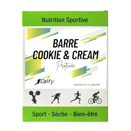 Barre protéinée Cookie & Cream 1Defy évite le coup de barre et la faim