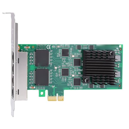 Tarjeta de Red Zunate PCI Express NIC, Adaptador de Red PCIe x1 con 4 Puertos, Velocidad 5 GT/s 82574, RJ45, Diseño de Bajo Consumo, para Servidores, Desktops e Industrial miniatura 5