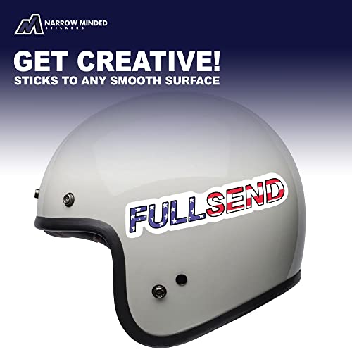Full Send Stickers (2 Pack) Funny Car Stickers, Dirtbike Sticker Pack Or Motorcross Stickers, Send It Stickers Or Send It Car Stickers, Great Stickers For Motorcross, Monster Energy Stickers #TOP1
