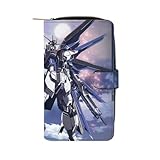 [ククトゥ] 財布 長財布 機動戦士ガンダムSEED ウォレット 小銭入れ 札入れ クラッチ財布 ジッパーウォレット カード入 カードケース PUレザー ジッパー付き 人気 プレゼント 大容量 カード12枚 ジッパー おしゃれ 薄型軽量 カード 現金収納 贈り物 男女兼用