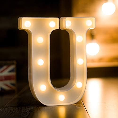 Foaky LED Letter Lights Sign 26 Alphabet Light Up Letters Sign for Night Light Wedding Birthday Party Battery Powered Christmas Lamp Home Bar Decoration (Z)